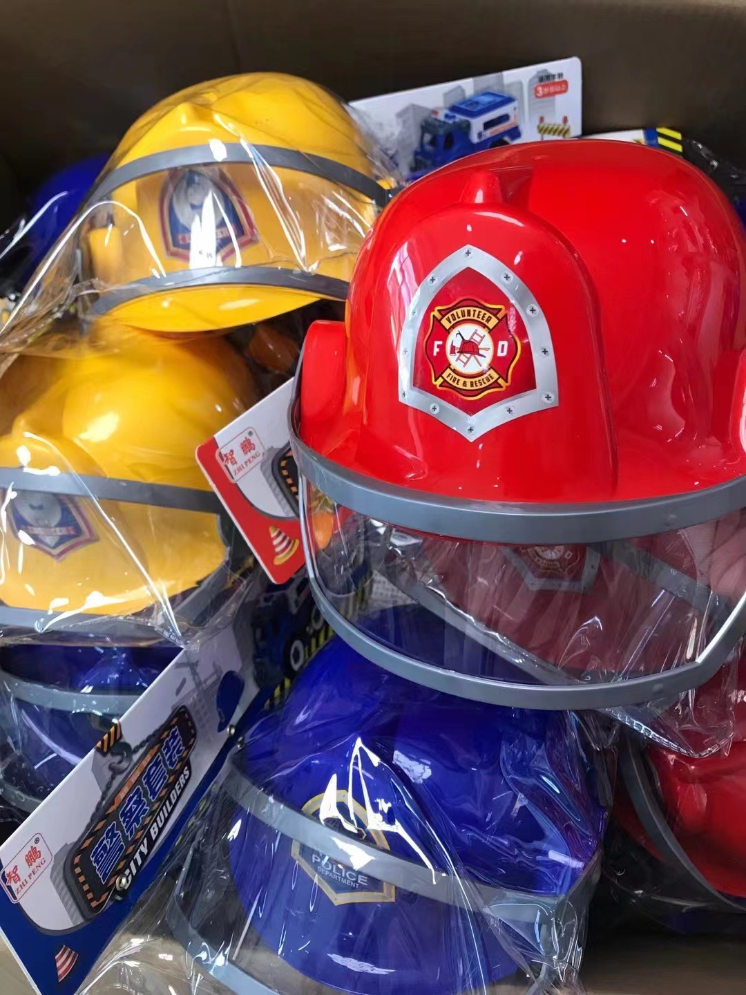 批發工程車消防車模型仿真安全帽拆裝車套裝挖掘機工程車男孩玩具